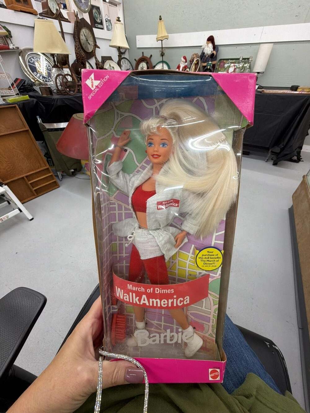 Mattel March of Dimes WalkAmerica Barbie Doll K-Mart Special Edition 18506